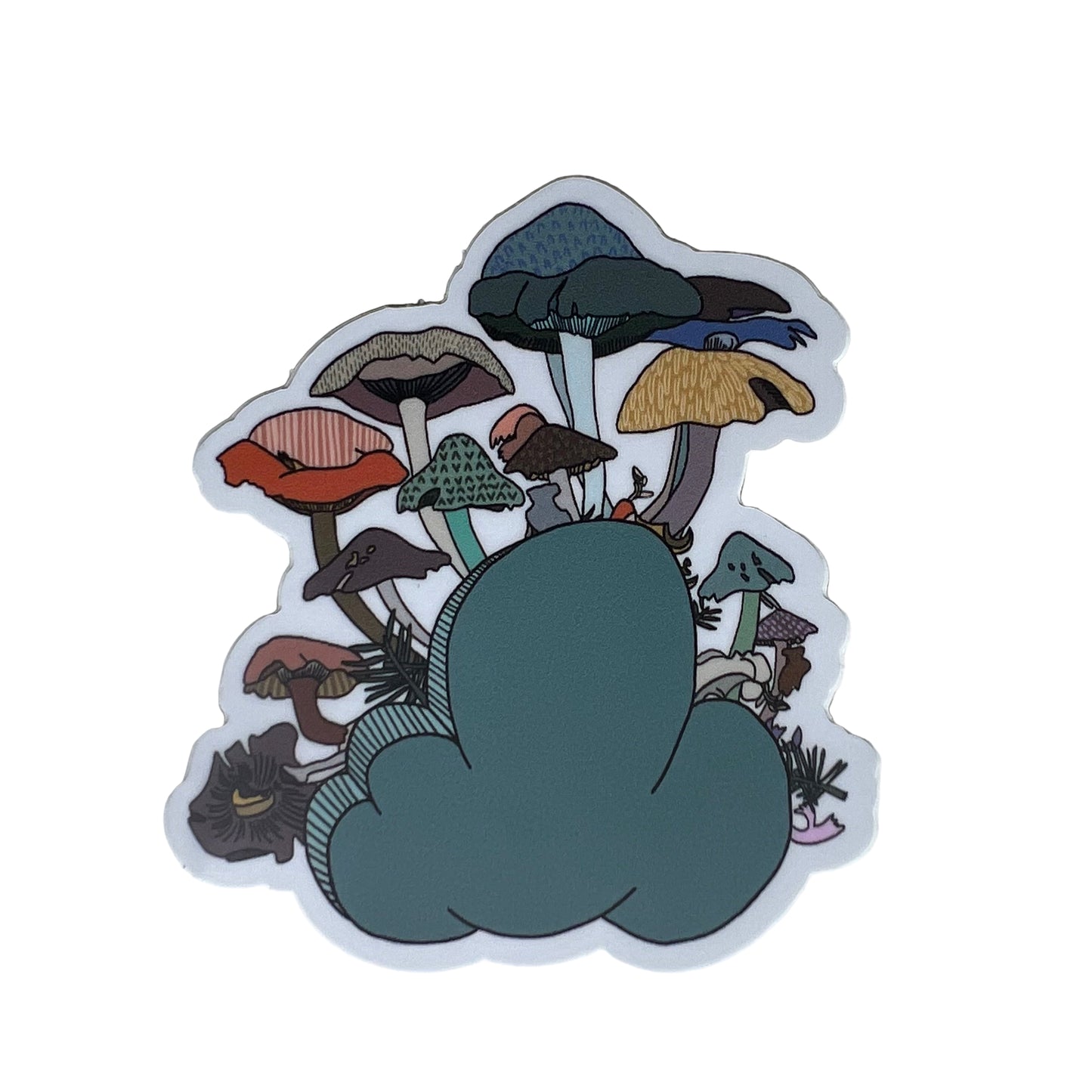 Mushroom Bunch- Vinyl Sticker