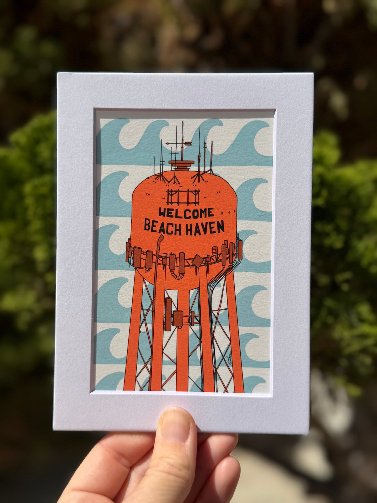 Mini Print: Beach Haven Water Tower