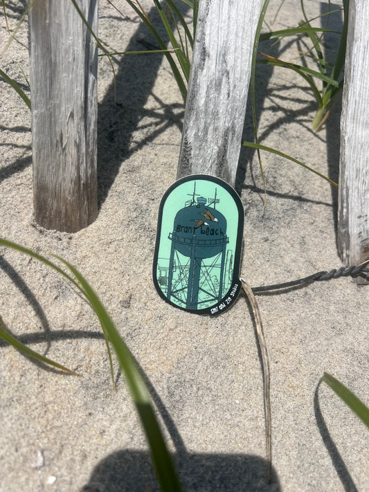 Brant Beach Water Tower 3in. Vinyl Sticker