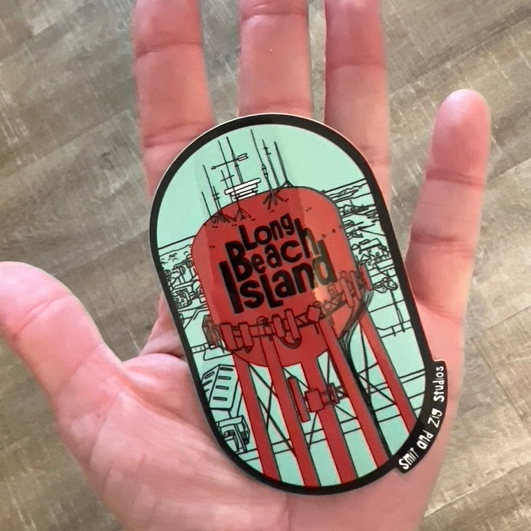 Beach Haven Water Tower-Vinyl Sticker