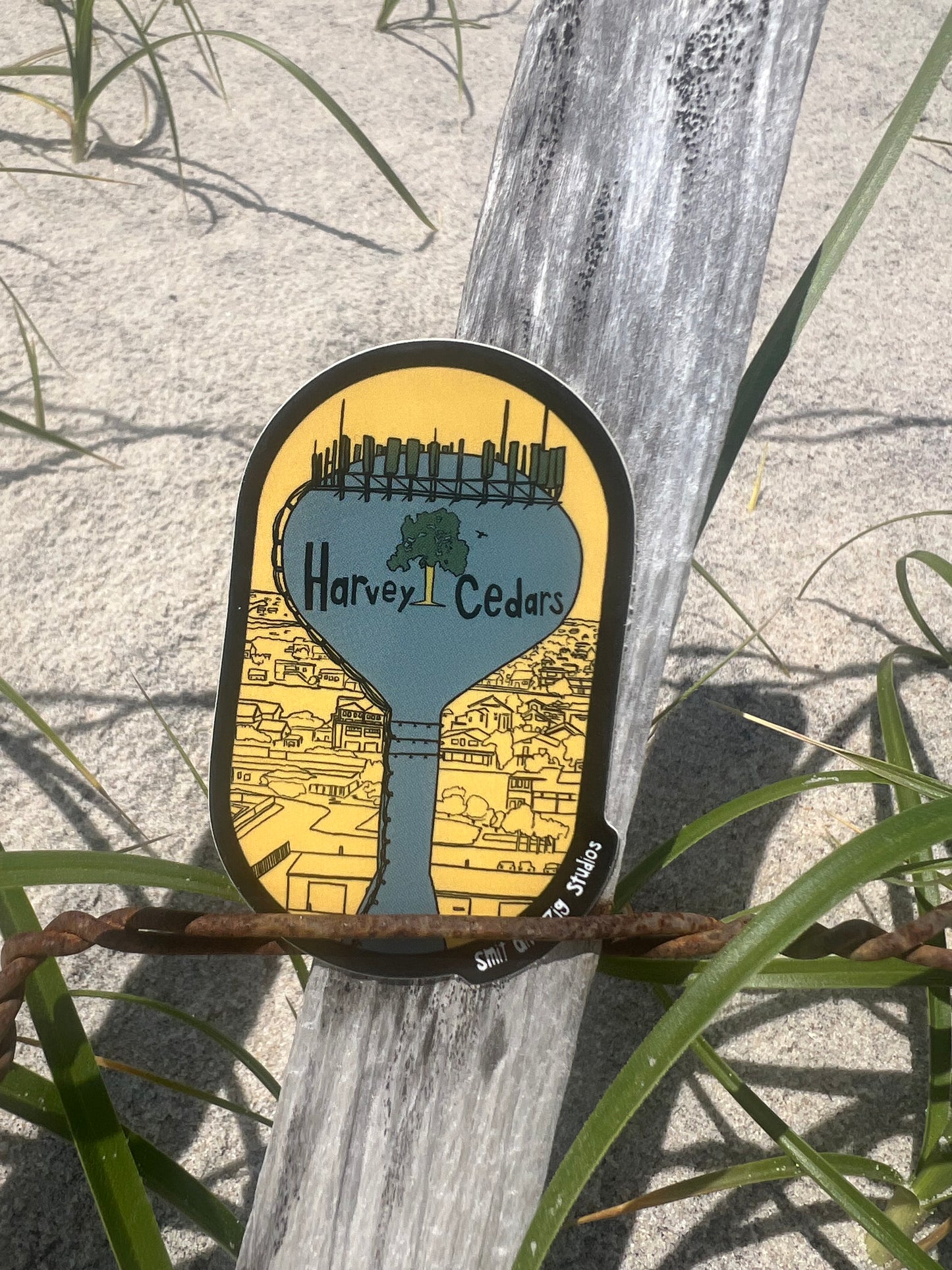 Harvey Cedars Water Tower 3in. Vinyl Sticker