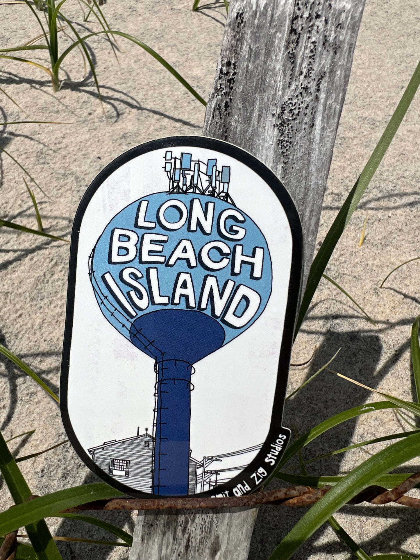 Beach Haven Terrace Water Tower-Vinyl Sticker
