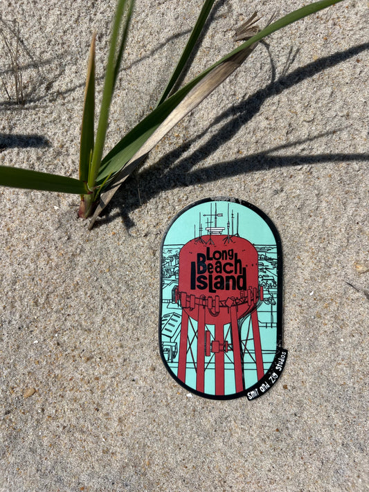 Beach Haven Water Tower-Vinyl Sticker