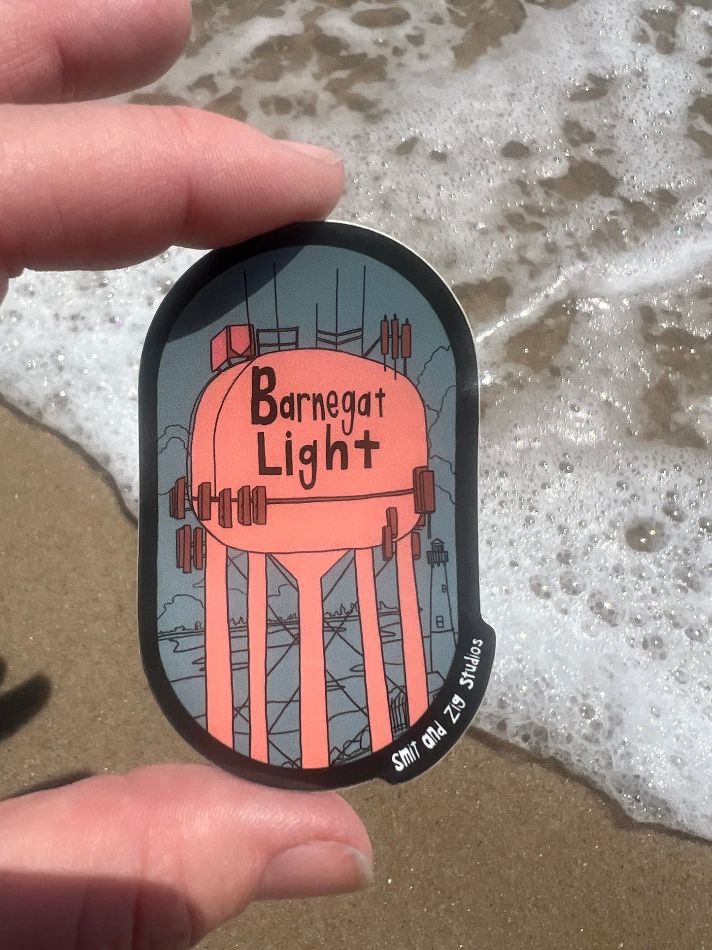 Barnegat Light Water tower 3in. Vinyl Sticker