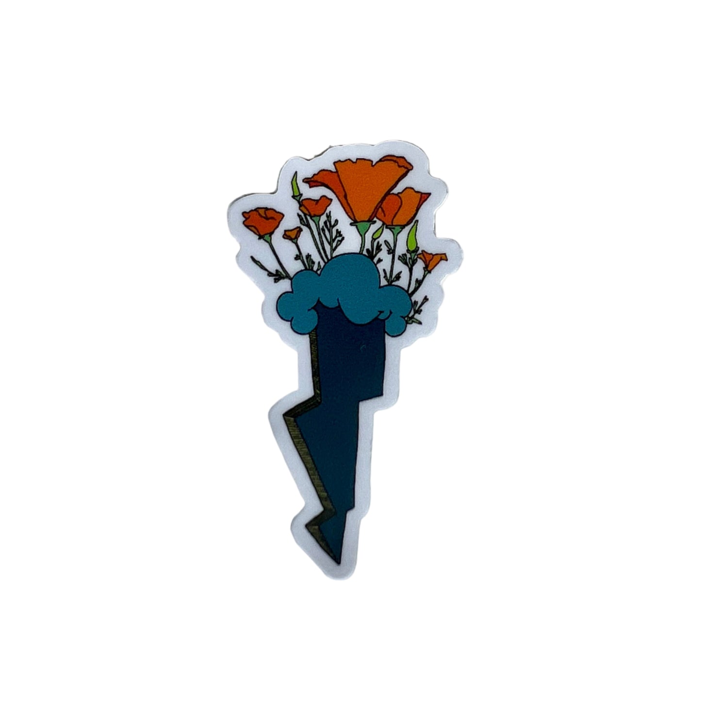 Blue Lightning-Vinyl Sticker