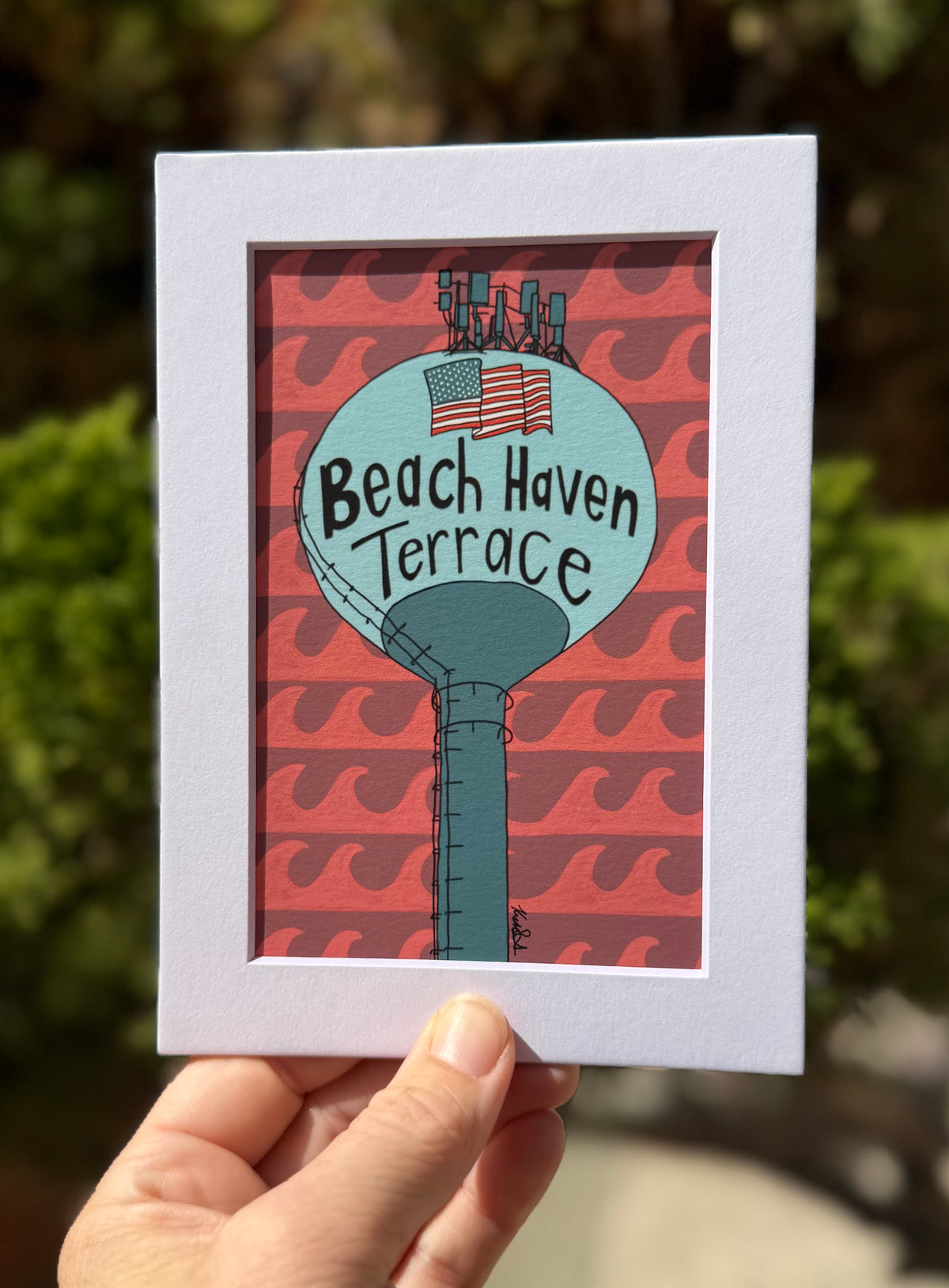 Mini Print: Beach Haven Terrace Water Tower